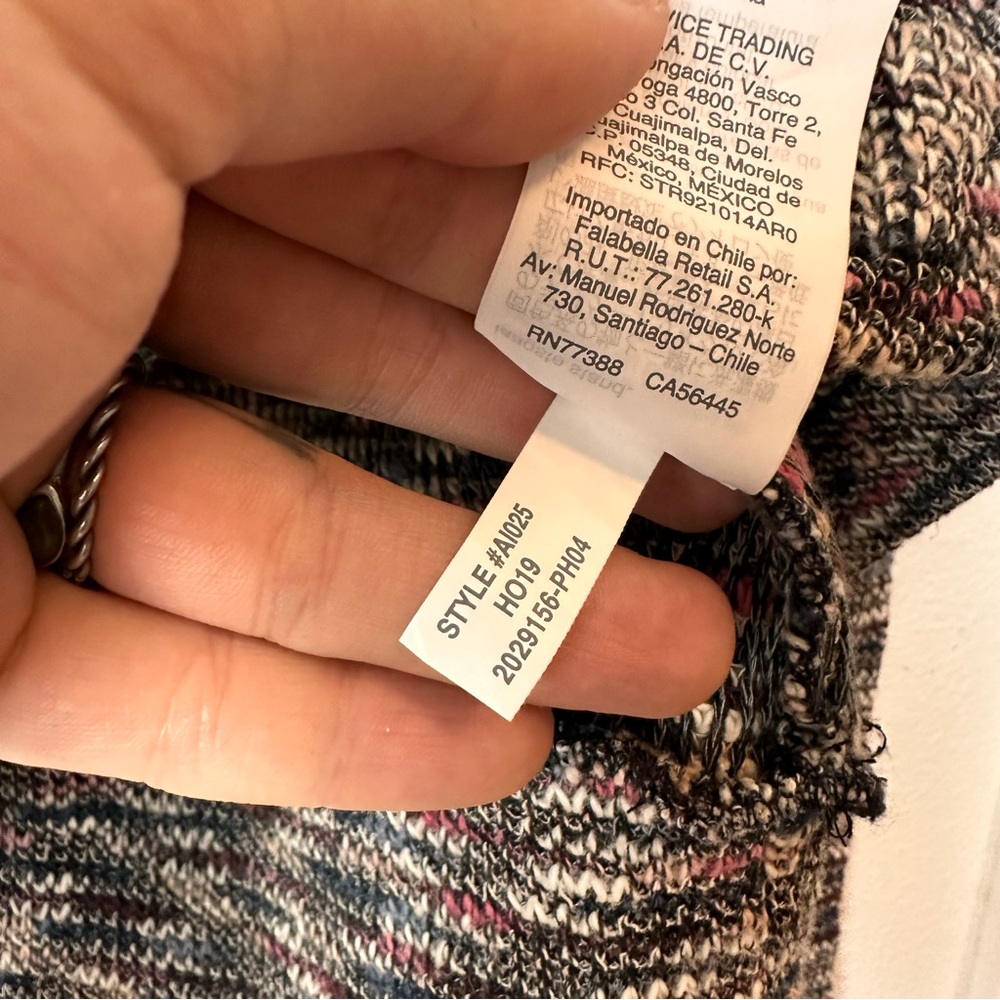 Madewell Multicolored Knit Sweater Top Sz S - Picture 5 of 9